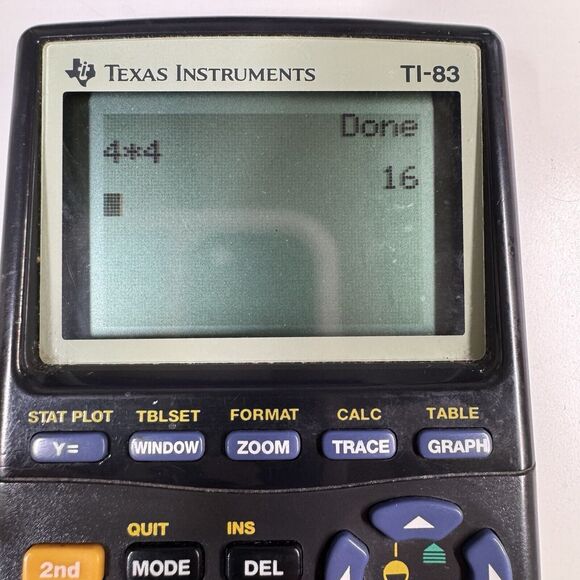 Texas Instruments TI-83 Plus Graphing Calculator No Cover TESTED - Picture 2 of 6